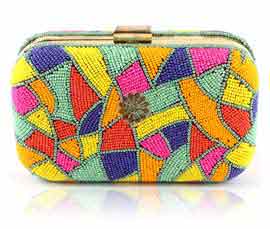 Vogue Crafts and Designs Pvt. Ltd. manufactures Fancy Beaded Clutch at wholesale price.